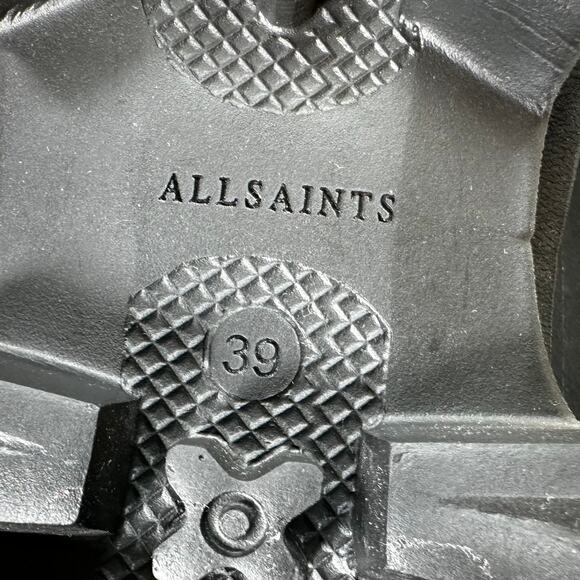 Allsaints NWOB Billie Snake Print Leather Chelsea Platform Boots Size 39 (US 9) - Picture 7 of 7